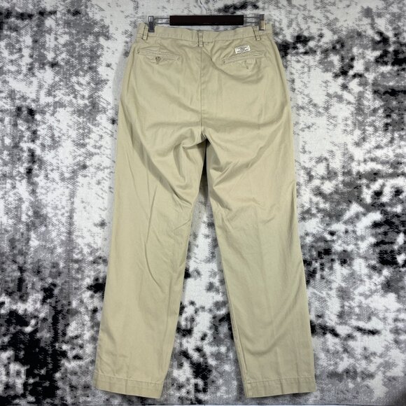 Polo‎ Ralph Lauren Slacks Mens Size 33x32 Beige Slash Pocket Office Career - Picture 2 of 15